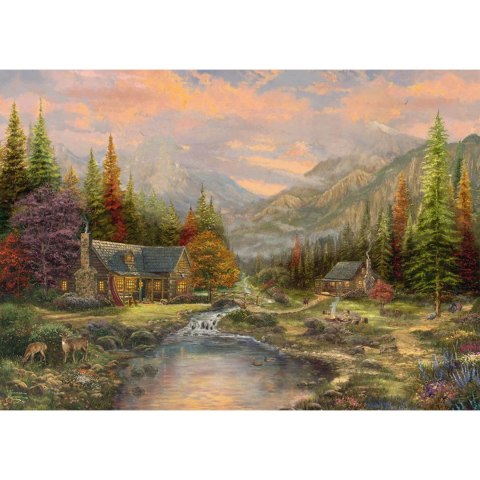 PQ Puzzle 1000 el. THOMAS KINKADE Górski krajobraz (drewniane) Schmidt - puzzle