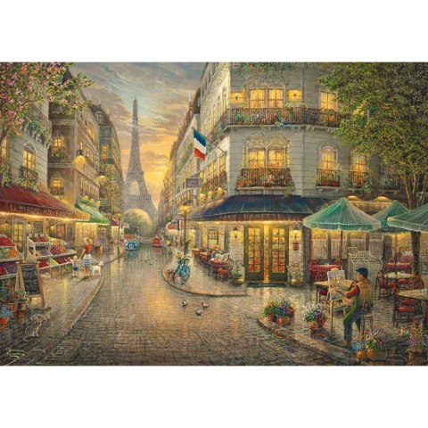 PQ Puzzle 1000 el. THOMAS KINKADE Malowniczy Paryż / Francja (drewniane) Schmidt - puzzle