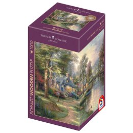 PQ Puzzle 1000 el. THOMAS KINKADE Nad jeziorem (drewniane) Schmidt - puzzle