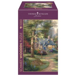 PQ Puzzle 1000 el. THOMAS KINKADE Nad jeziorem (drewniane) Schmidt - puzzle