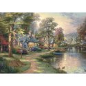 PQ Puzzle 1000 el. THOMAS KINKADE Nad jeziorem (drewniane) Schmidt - puzzle