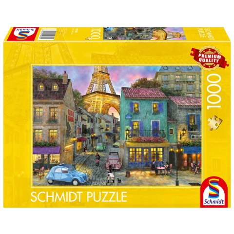 PQ Puzzle 1000 el. Ulice Paryża / Francja Schmidt - puzzle