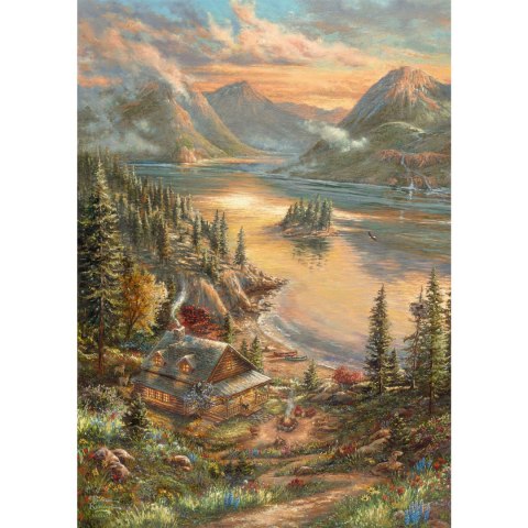 PQ Puzzle 500 el. THOMAS KINKADE Nad jeziorem Schmidt - puzzle