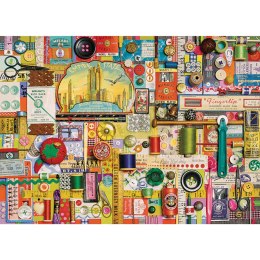Puzzle 1000 el. Akcesoria do szycia Cobble Hill
