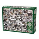 Puzzle 1000 el. Czarno-białe zwierzęta Cobble Hill