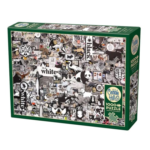 Puzzle 1000 el. Czarno-białe zwierzęta Cobble Hill