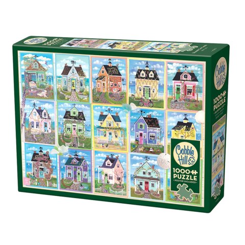Puzzle 1000 el. Domki nad morzem Cobble Hill