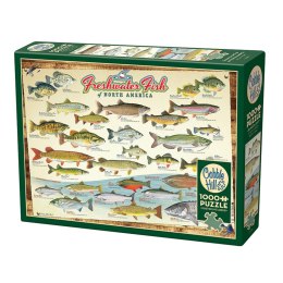 Puzzle 1000 el. Ryby słodkowodne Ameryki Północnej Cobble Hill