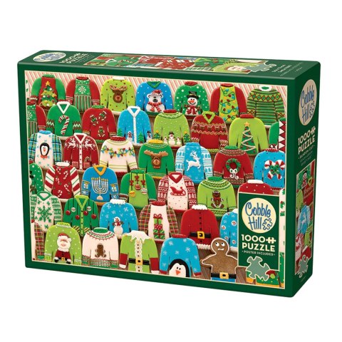 Puzzle 1000 el. Świąteczne swetry Cobble Hill