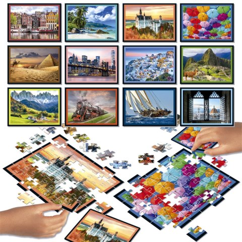 Puzzle 12 x 42 el. Podróże Educa