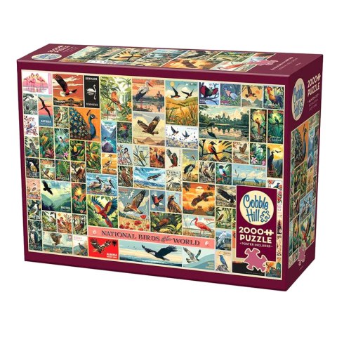 Puzzle 2000 el. Ptaki jako symbole państw Cobble Hill