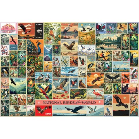 Puzzle 2000 el. Ptaki jako symbole państw Cobble Hill