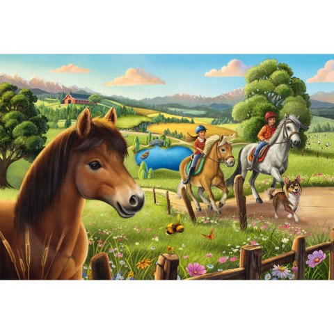 Puzzle 3 x 48 el. Konie Schmidt - puzzle