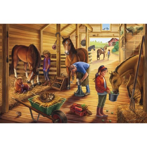 Puzzle 3 x 48 el. Konie Schmidt - puzzle