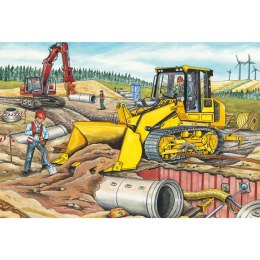 Puzzle 3 x 48 el. Pojazdy budowlane Schmidt - puzzle