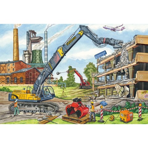 Puzzle 3 x 48 el. Pojazdy budowlane Schmidt - puzzle