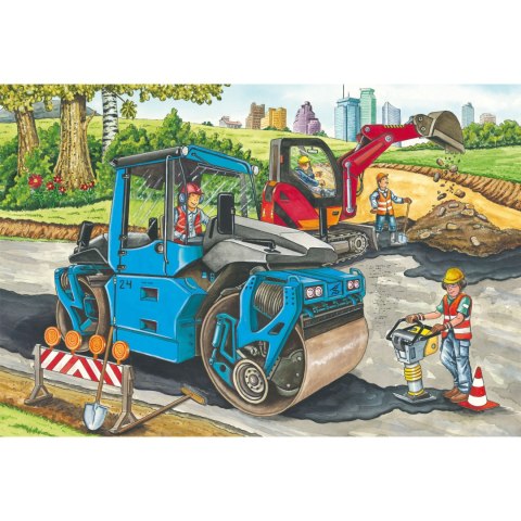 Puzzle 3 x 48 el. Pojazdy budowlane Schmidt - puzzle