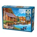 Puzzle 500 el. Dom nad jeziorem Cobble Hill