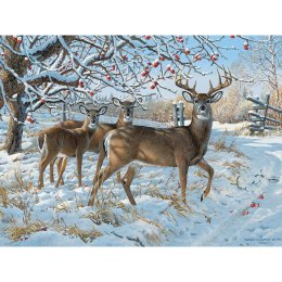 Puzzle 500 el. Jelenie zimą Cobble Hill