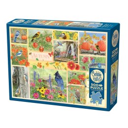 Puzzle 500 el. Jesienne ptaki Cobble Hill