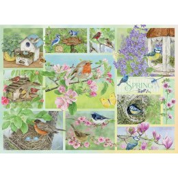 Puzzle 500 el. Wiosenne ptaki Cobble Hill