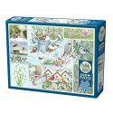 Puzzle 500 el. Zimowe ptaki Cobble Hill