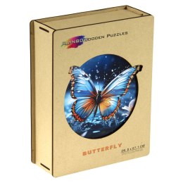 Puzzle drewniane / kolorowe - Motyl Eureka 3D