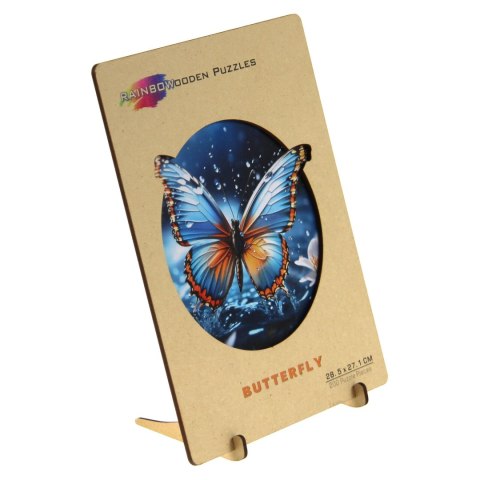 Puzzle drewniane / kolorowe - Motyl Eureka 3D