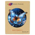 Puzzle drewniane / kolorowe - Motyl Eureka 3D