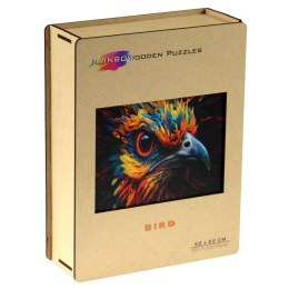 Puzzle drewniane / kolorowe - Ptak Eureka 3D