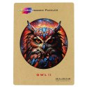 Puzzle drewniane / kolorowe - Sowa 2 Eureka 3D