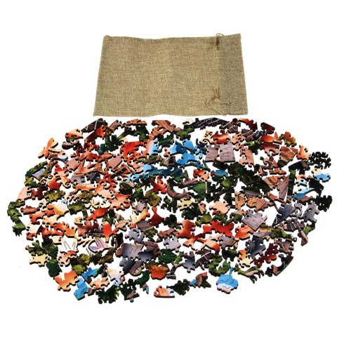 Puzzle drewniane / kolorowe - Wielki Mur Chiński Eureka 3D