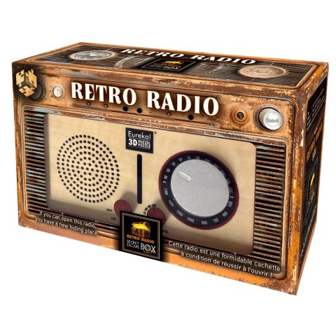 Łamigłówka ESCAPE BOX - Retro Radio Secret - poziom 2/4 Eureka 3D