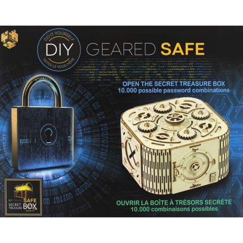 Łamigłówka TREASURE BOX - Geared Safe Secret (DIY) - poziom 3/4 Eureka 3D