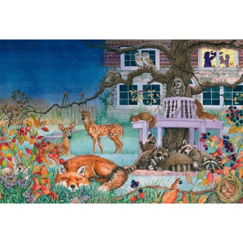 PQ Puzzle 100 el. Zwierzęta nocą Schmidt - puzzle