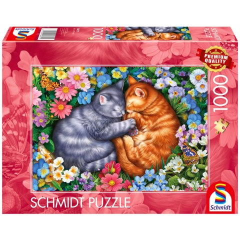 PQ Puzzle 1000 el. Aksamitne łapki Schmidt - puzzle