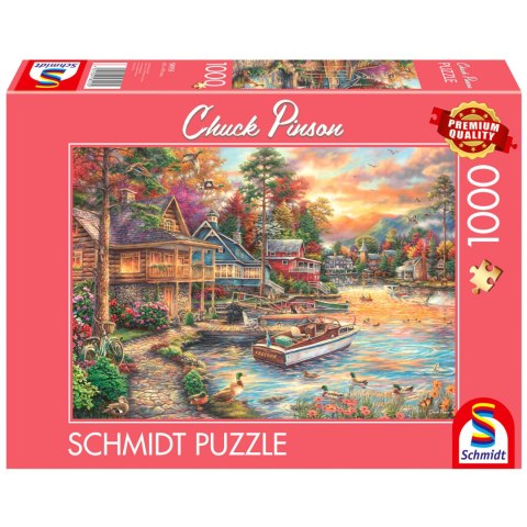 PQ Puzzle 1000 el. CHUCK PINSON Domek na wakacje Schmidt - puzzle