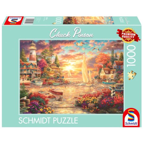 PQ Puzzle 1000 el. CHUCK PINSON Poranek nad jeziorem Schmidt - puzzle