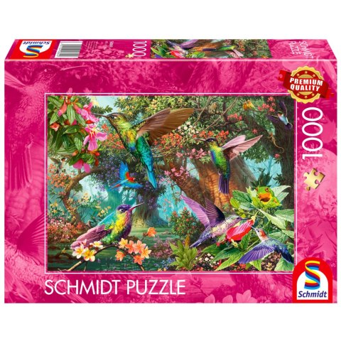 PQ Puzzle 1000 el. Kolorowe kolibry Schmidt - puzzle