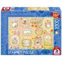 PQ Puzzle 1000 el. Portrety kociej socjety Schmidt - puzzle
