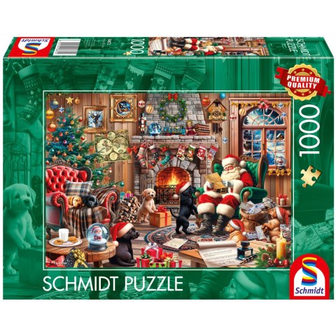 PQ Puzzle 1000 el. Święty Mikołaj czyta listy Schmidt - puzzle