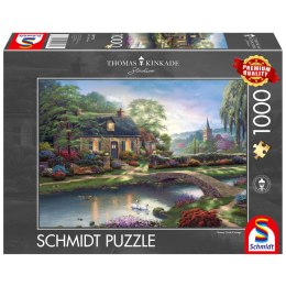 PQ Puzzle 1000 el. THOMAS KINKADE Domek nad strumykiem Schmidt - puzzle