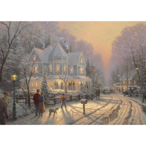 PQ Puzzle 1000 el. THOMAS KINKADE Świąteczne spotkanie Schmidt - puzzle