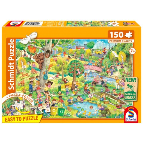 PQ Puzzle 150 el. Szczęśliwe dzieci, szczęśliwa planeta Schmidt - puzzle