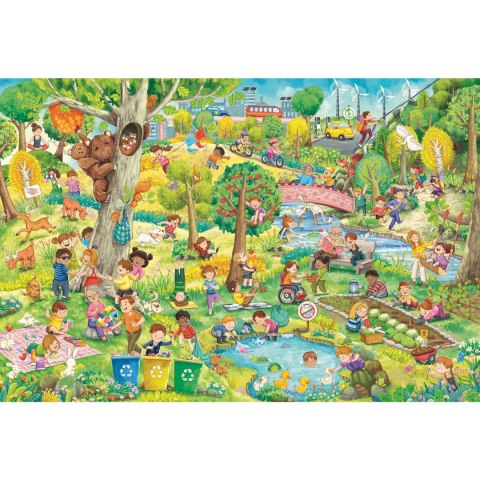 PQ Puzzle 150 el. Szczęśliwe dzieci, szczęśliwa planeta Schmidt - puzzle