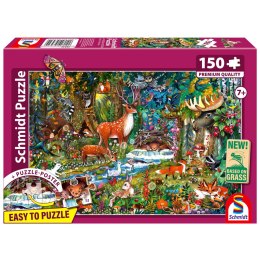 PQ Puzzle 150 el. Zwierzęta w lesie Schmidt - puzzle