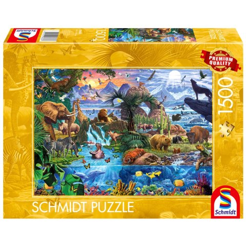 PQ Puzzle 1500 el. Świąt zwierząt Schmidt - puzzle