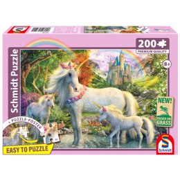 PQ Puzzle 200 el. Rodzina jednorożców Schmidt - puzzle