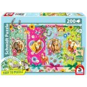 PQ Puzzle 200 el. Szczęśliwe konie Schmidt - puzzle