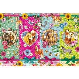 PQ Puzzle 200 el. Szczęśliwe konie Schmidt - puzzle